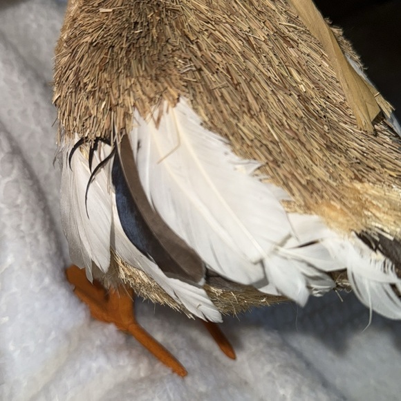 Vintage straw/feathers duck set of three -family - Picture 12 of 14